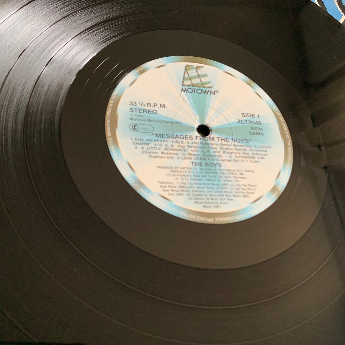 The Boys - Messages From The Boys - LP 1988 Occasion