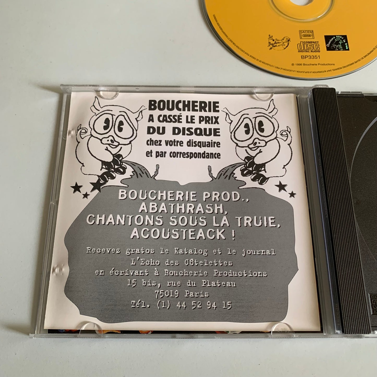 CD - Wally - Vivons Intensément - 1996 Occasion