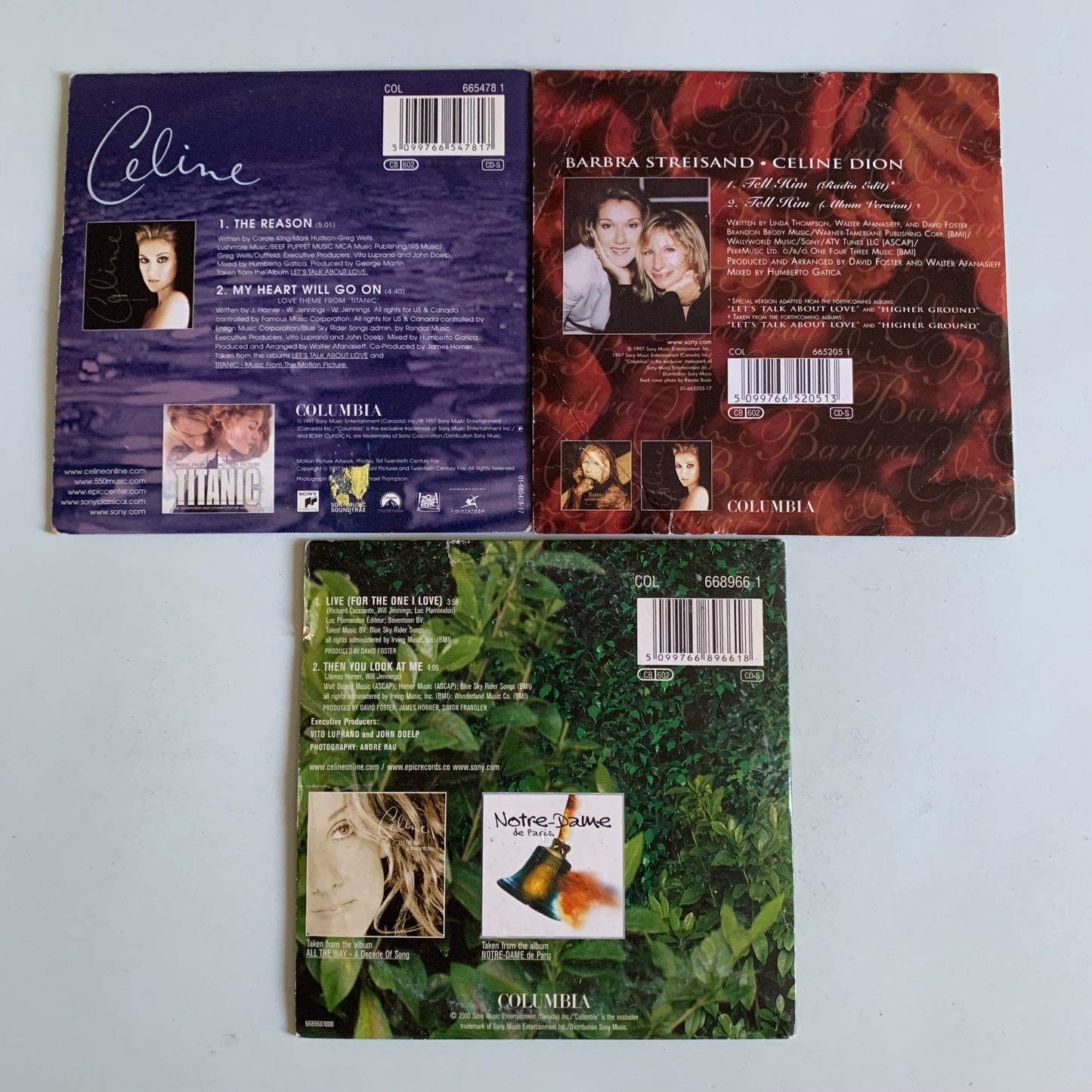 Lot 11 CD Single - Celine Dion - Occasion