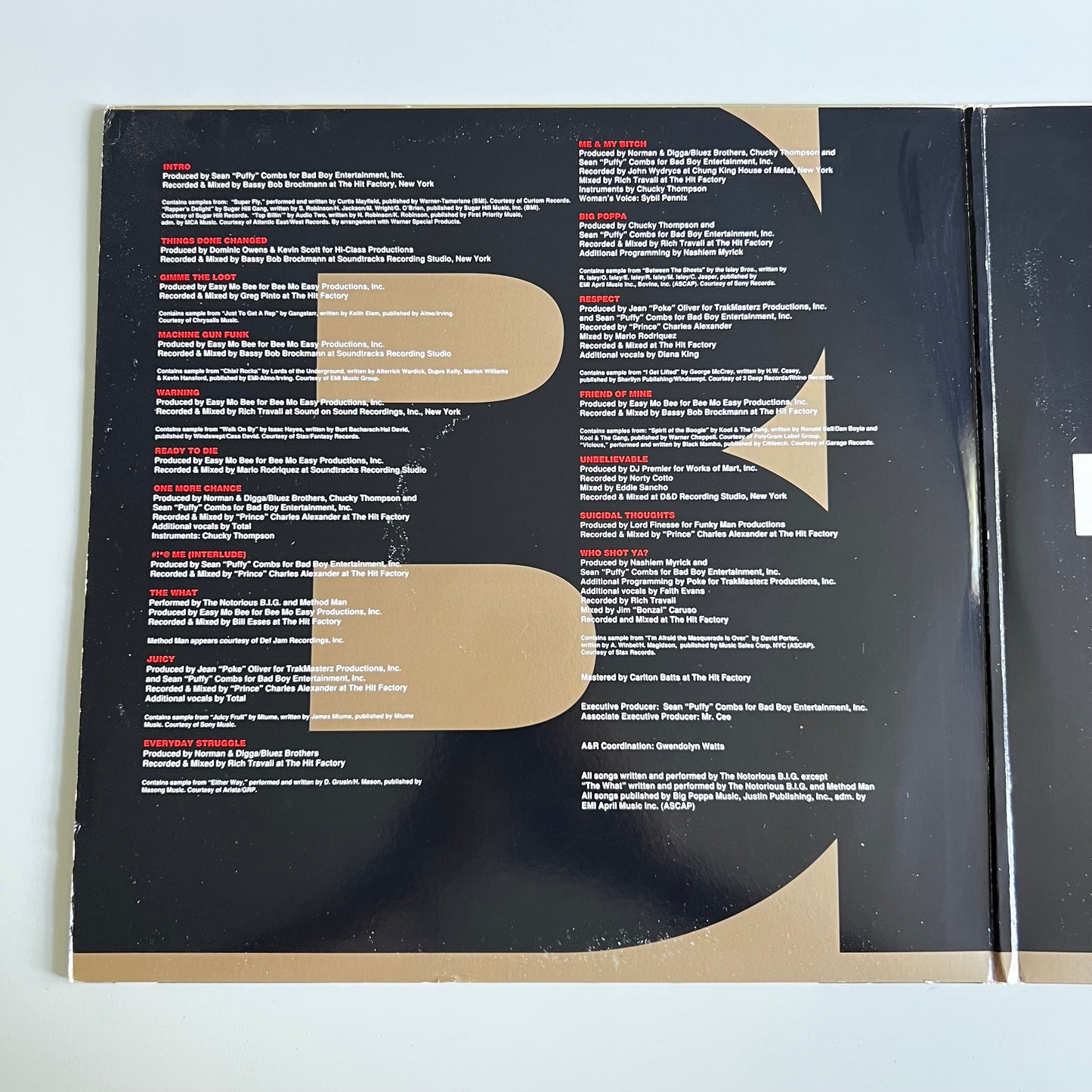 The Notorious B.I.G. - Ready To Die - OG Double LP 1995