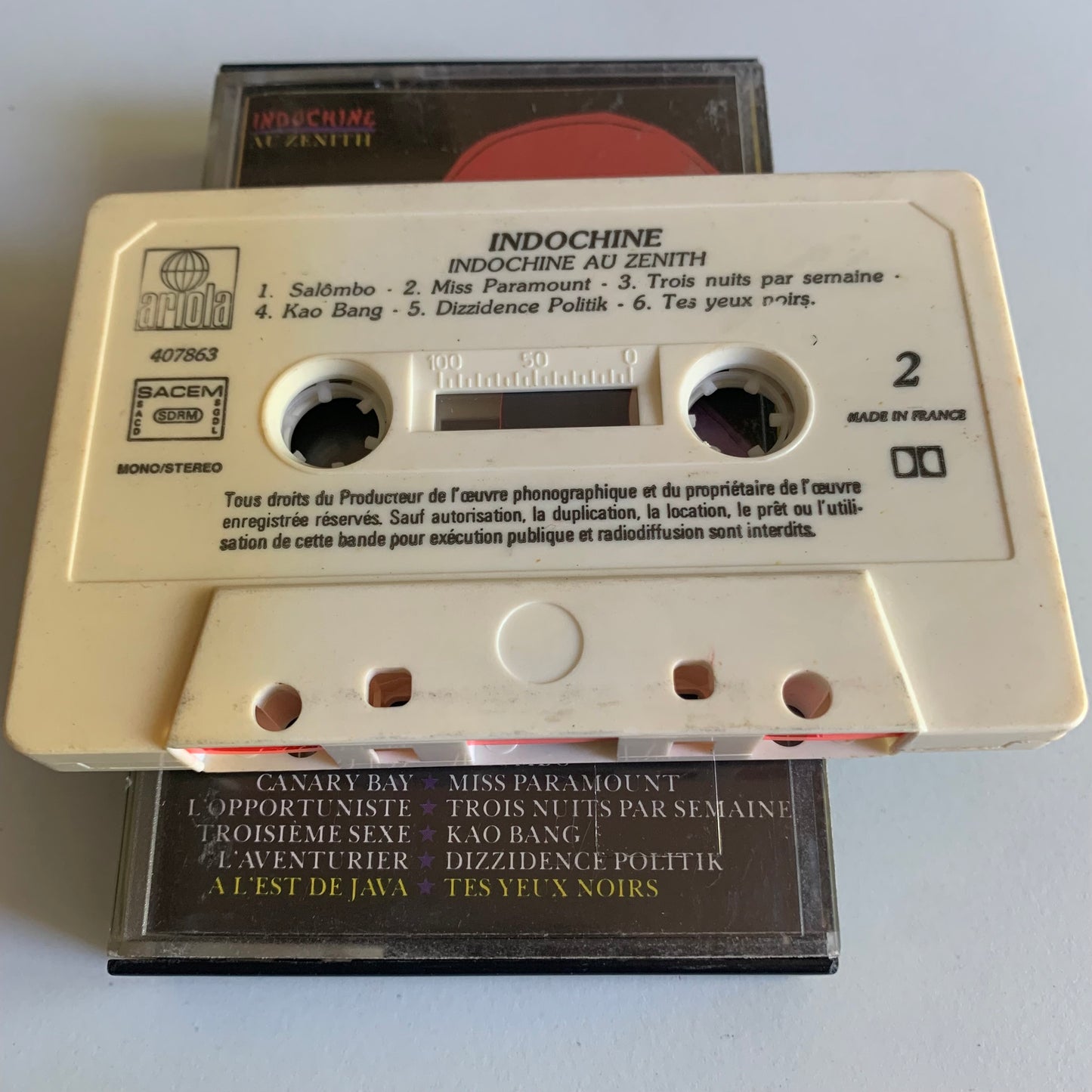 Indochine - Au Zenith - 1986 Occasion