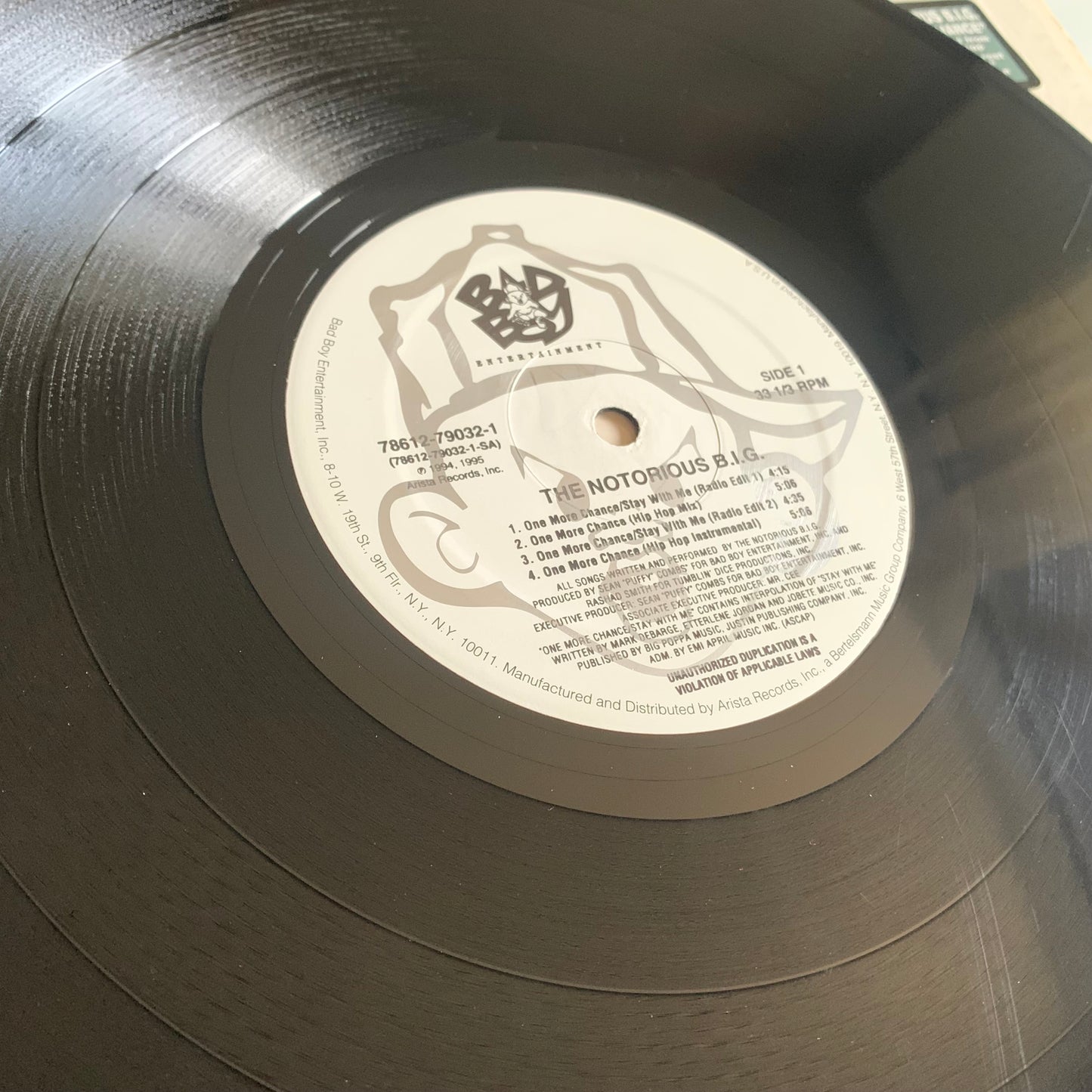 The Notorious BIG - One More Chance - Single 1995