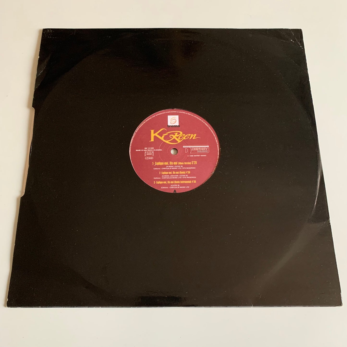 K-Reen - Explique-Moi, Dis-Moi - Single Promo 1998