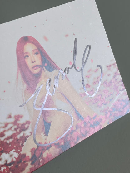 Jennie - Ruby - Blackpink - Photocard Carte Dédicacé Signed