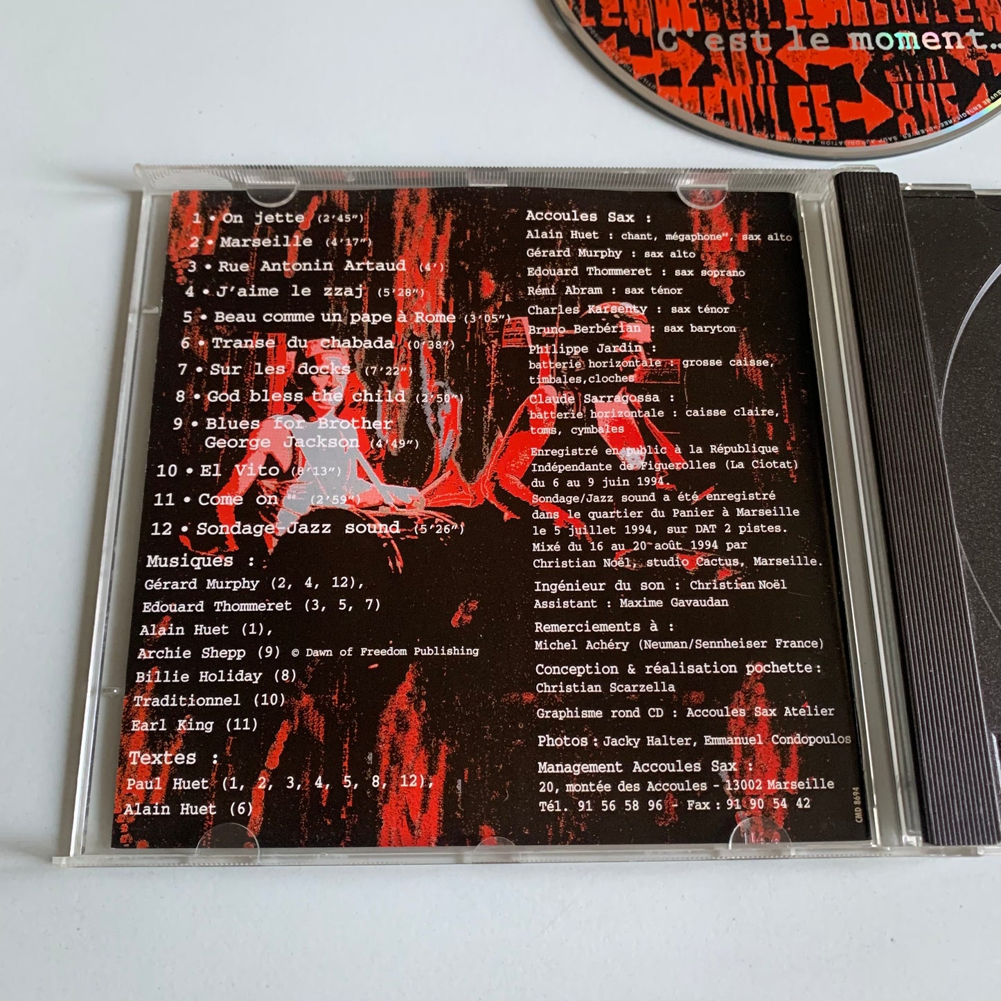 CD - Accoules Sax - C'est Le Moment - 1994 Occasion