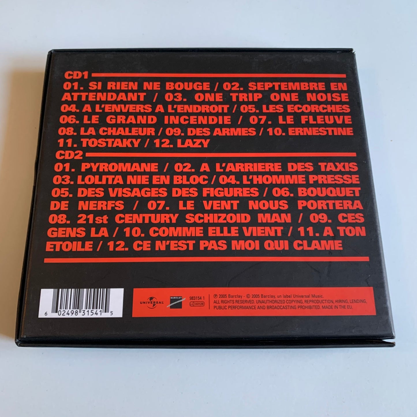 CD - Noir Désir - En Public - Box Set 2005 Occasion