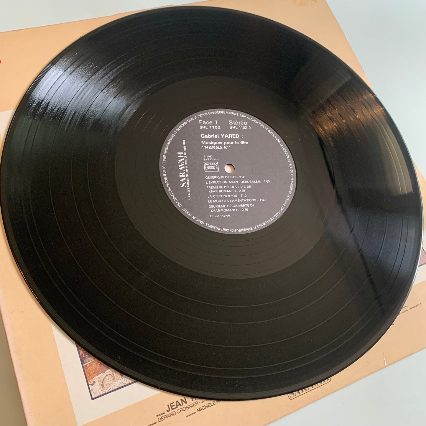 Gabriel Yared - Hanna K. (Bande Originale Du Film) - LP 1983 Occasion