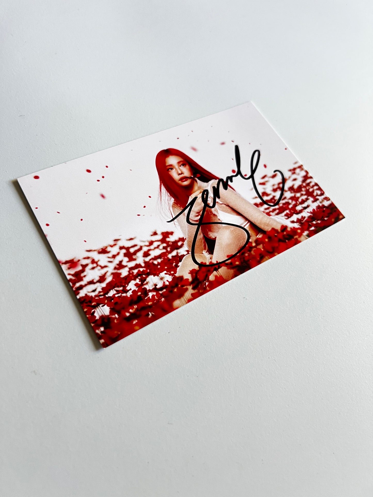 Jennie - Ruby - Blackpink - Photocard Carte Dédicacé Signed