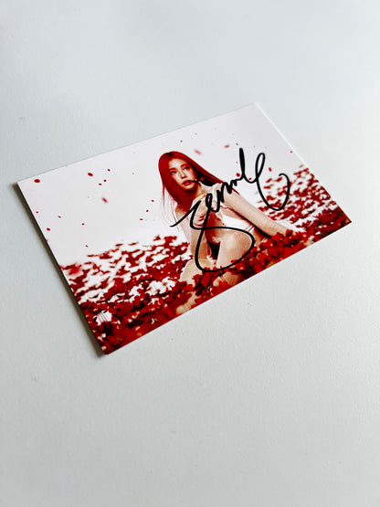 Jennie - Ruby - Blackpink - Photocard Carte Dédicacé Signed