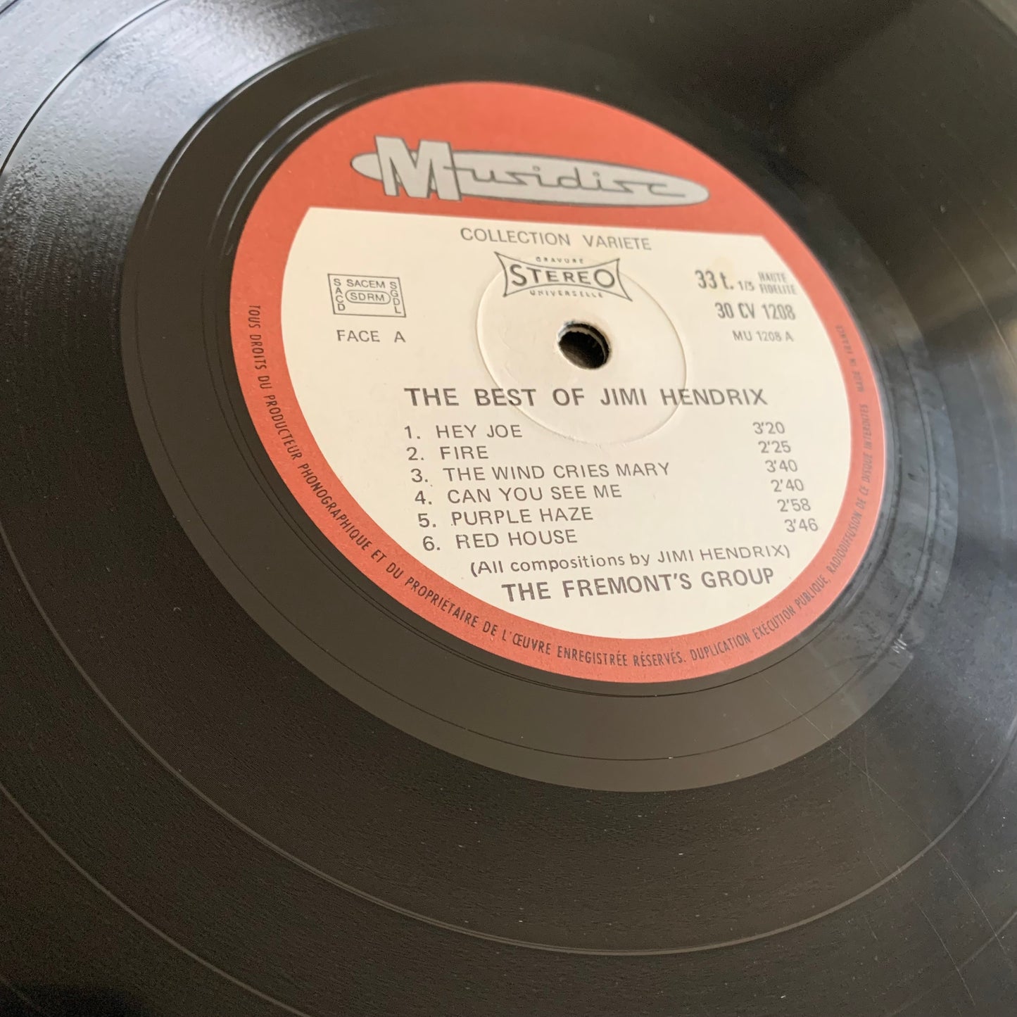 The Fremont's Group - The Best Of Jimi Hendrix - LP 1971