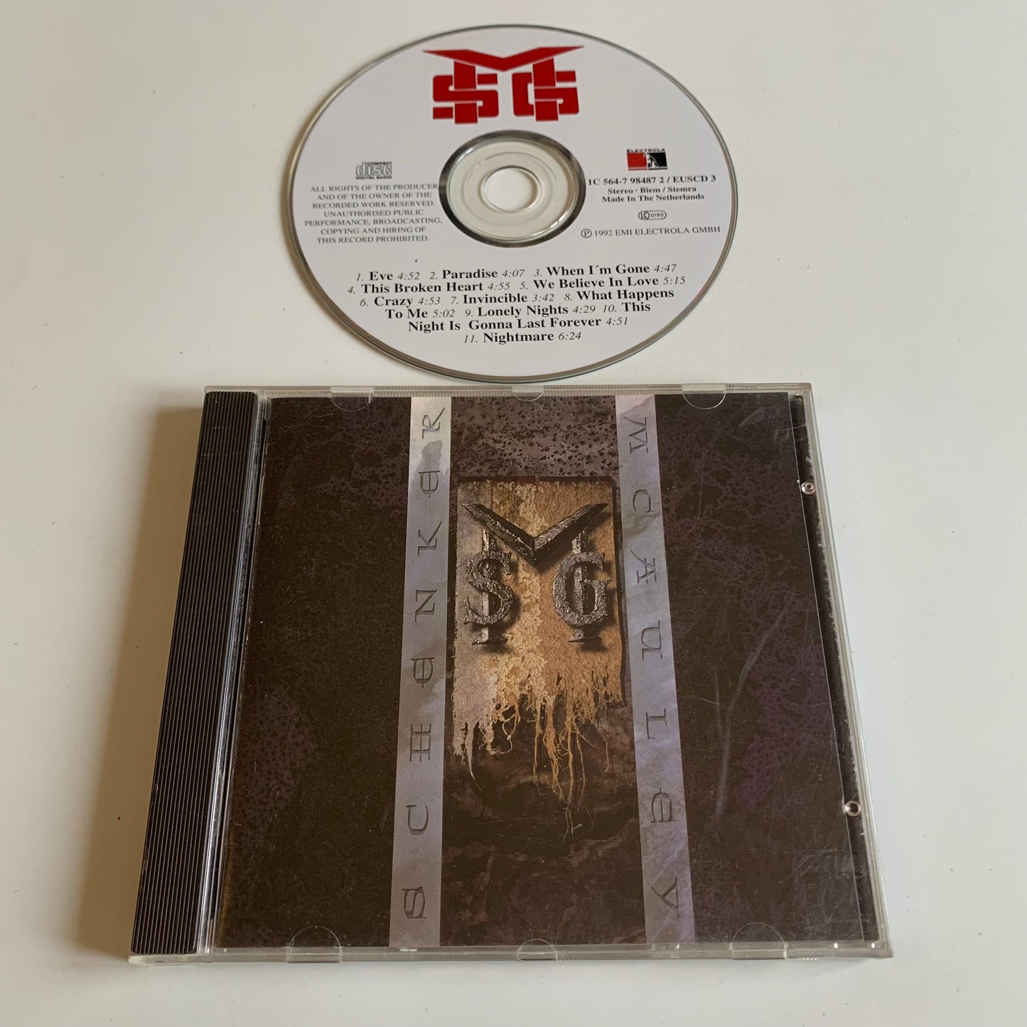 CD - McAuley Schenker Group - MSG - 1992