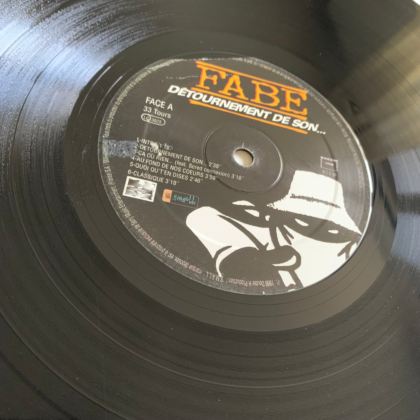 Fabe - Détournement De Son - 1 seul LP sans pochette - 1998
