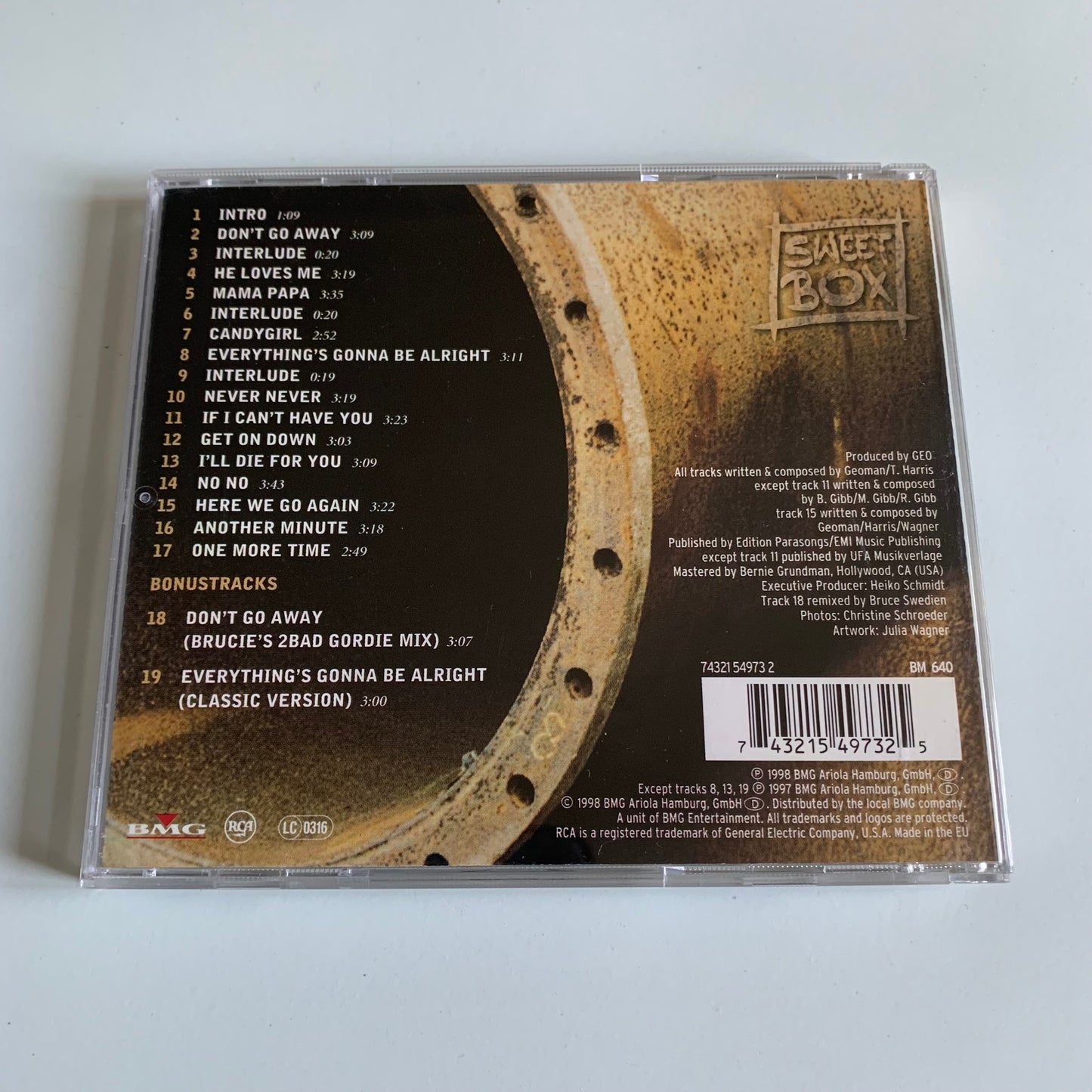 CD - Sweetbox - Sweetbox - 1998