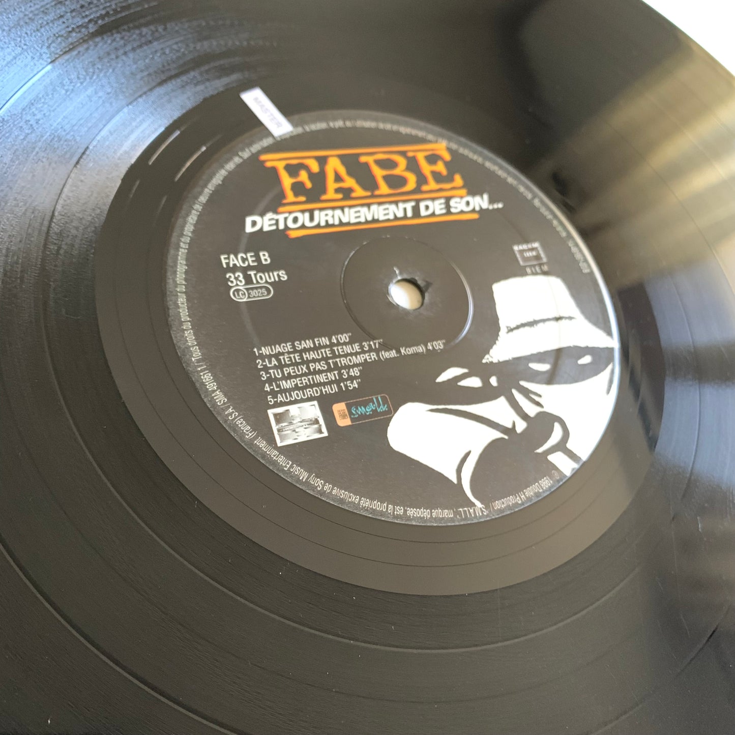 Fabe - Détournement De Son - 1 seul LP sans pochette - 1998