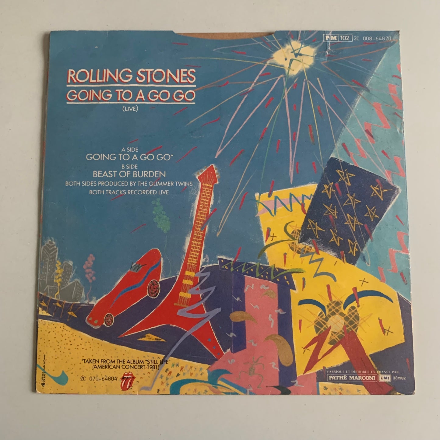 Rolling Stones - Going To A Go Go (Live) - Single 1982 Occasion