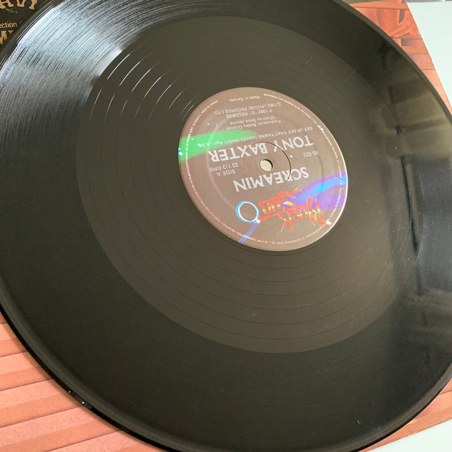 Screamin Tony Baxter - Get Up Off That Thang - 12” 1982 Occasion