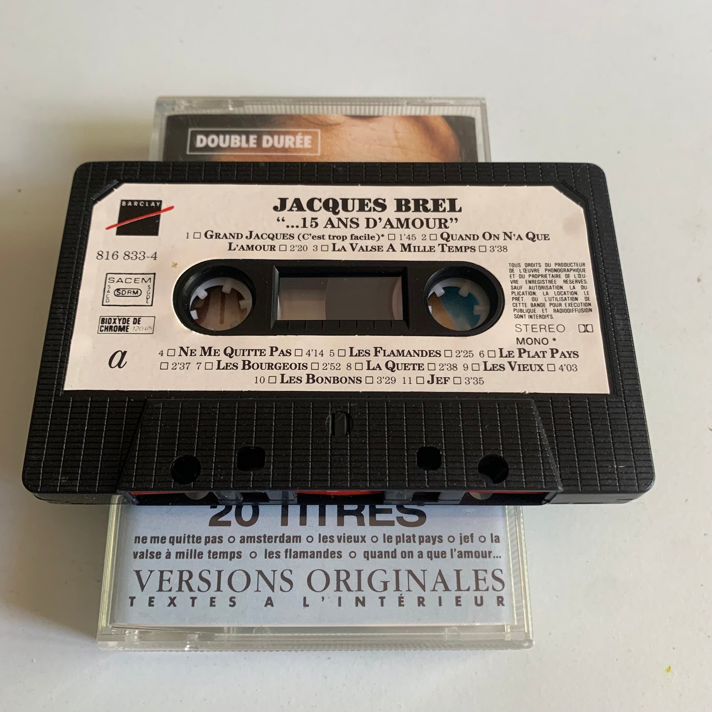 Jacques Brel - Quinze Ans D'Amour - 1988 Occasion