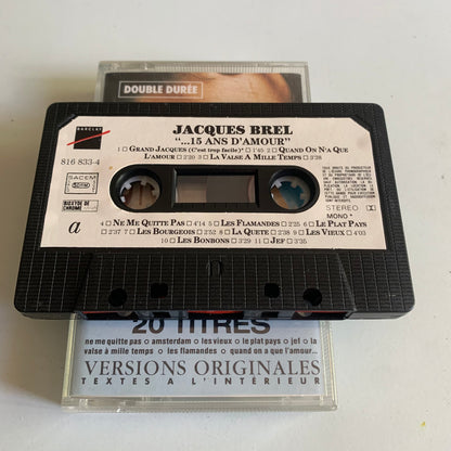 Jacques Brel - Quinze Ans D'Amour - 1988 Occasion