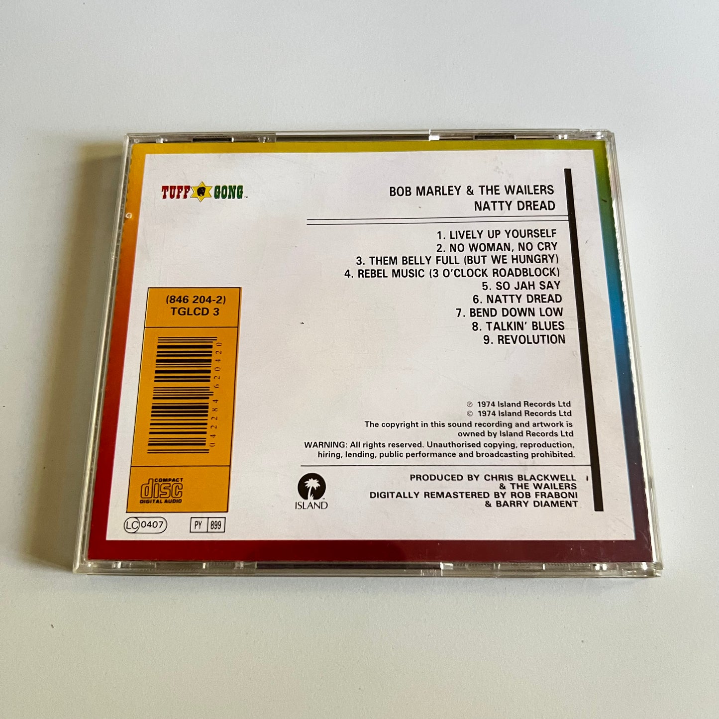 CD - Bob Marley & The Wailers - Natty Dread