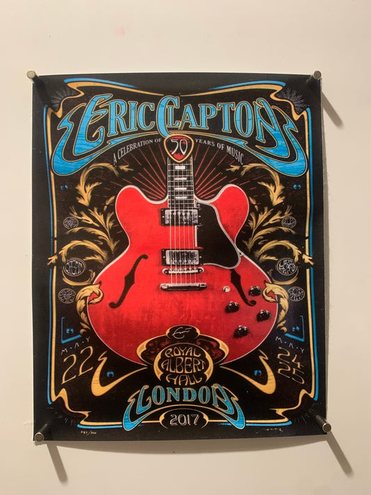 Affiche Poster en Toile - Eric Claptin London 2017 - 25/20cm