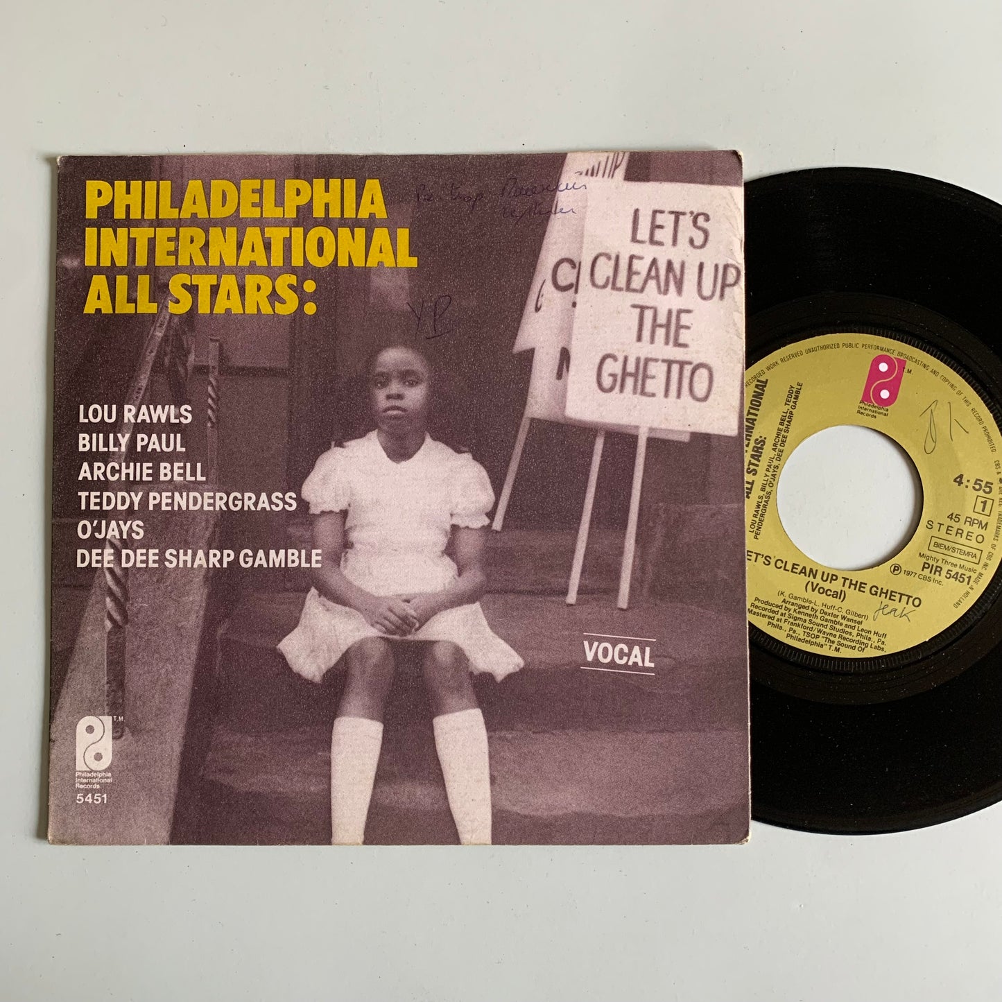 Philadelphia International All Stars - Let's Clean Up The Ghetto - Single 1977