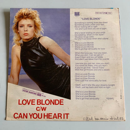 Kim Wilde - Love Blonde - Single 1983 Occasion
