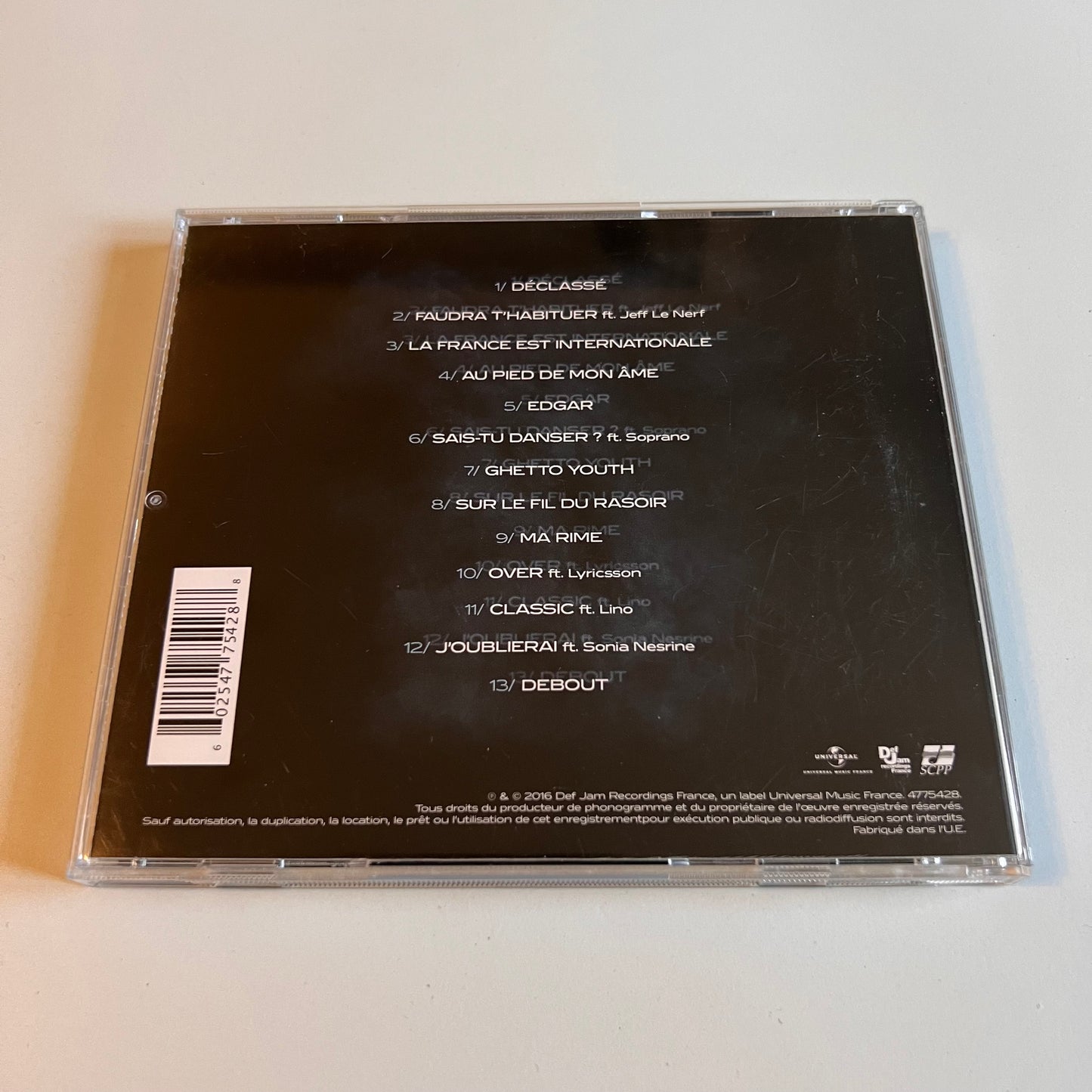 CD - Kool Shen - Sur Le Fil Du Rasoir - 2016