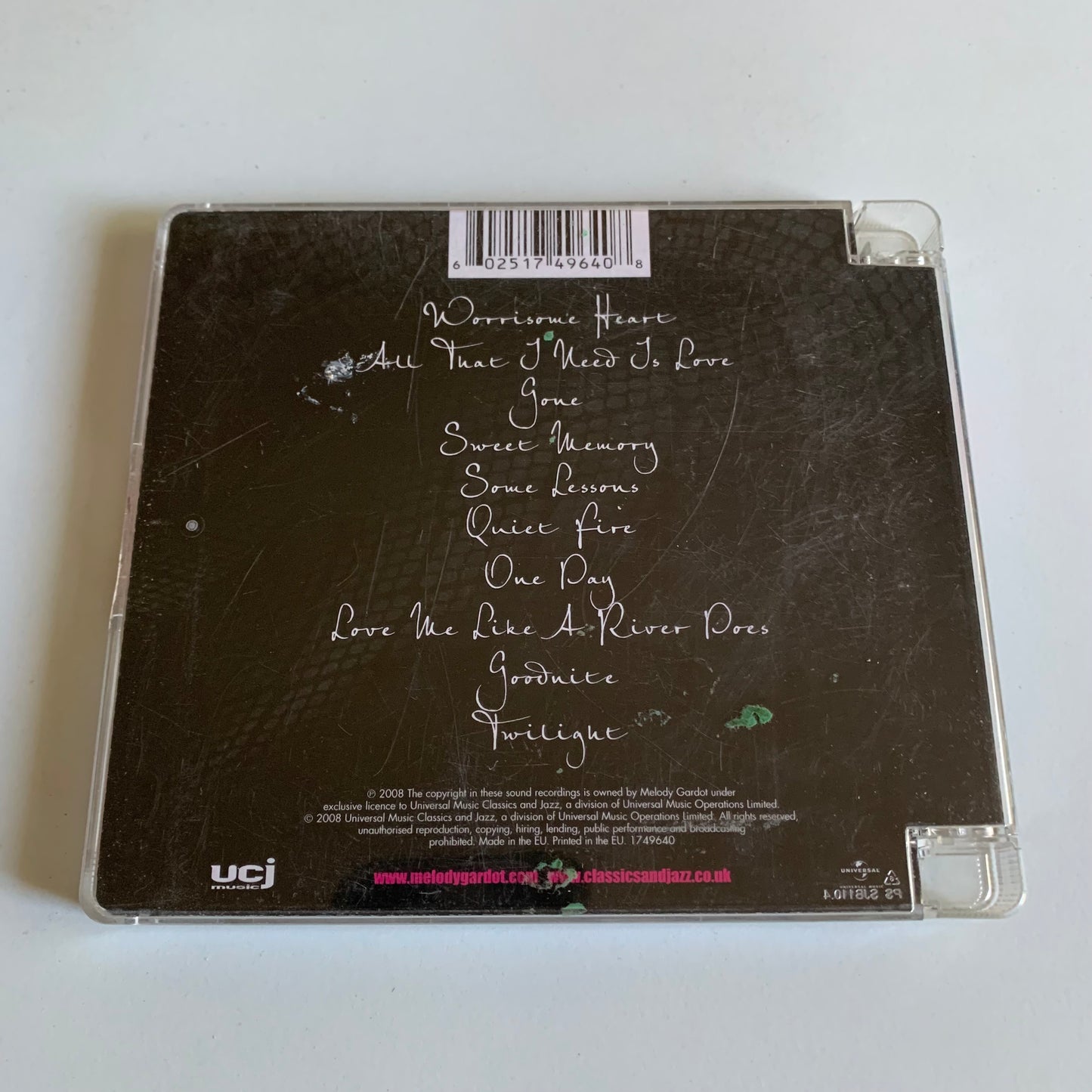 CD - Melody Gardot - Worrisome Heart - 2008 Occasion