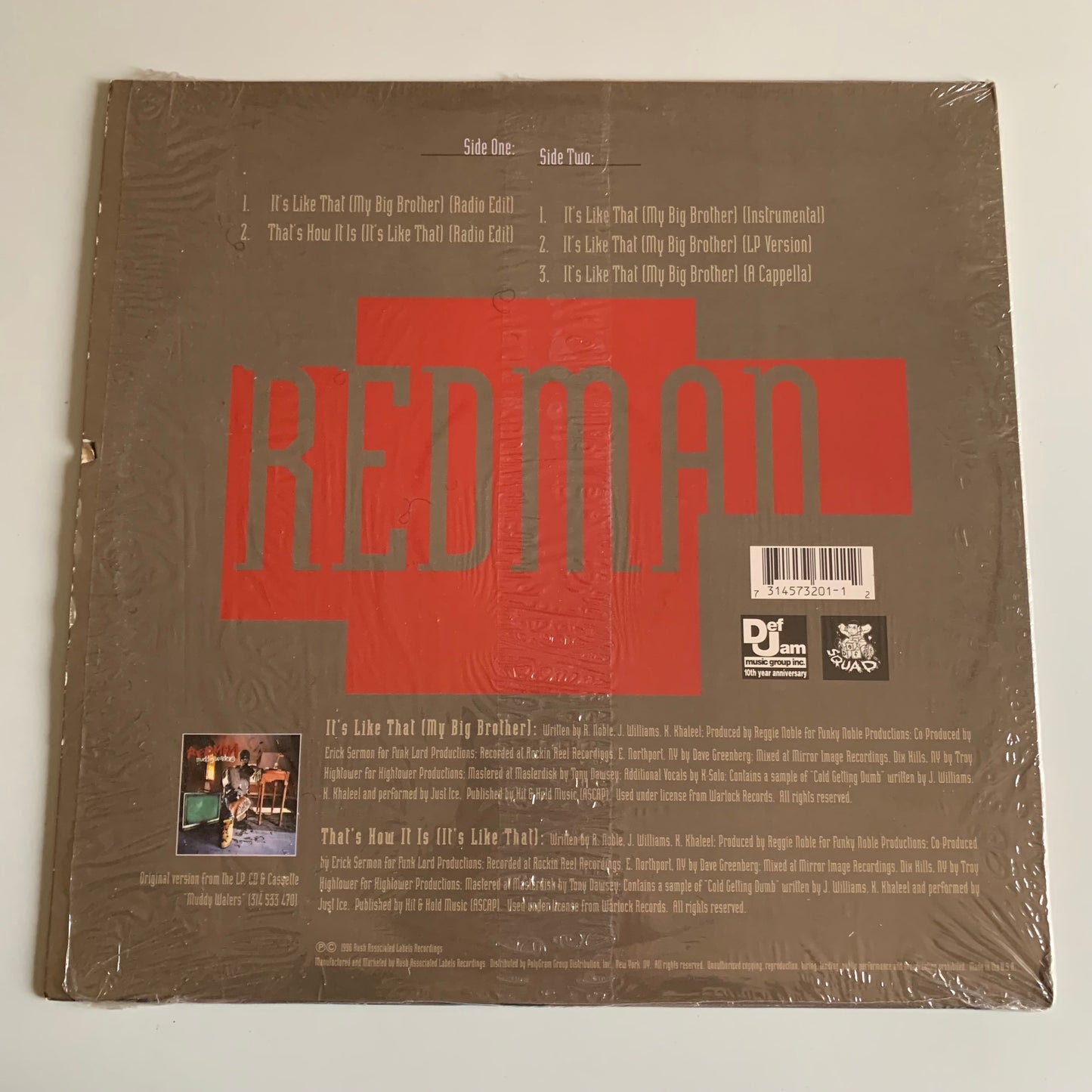 Redman - It's Like That (My Big Brother) - Single 1996
