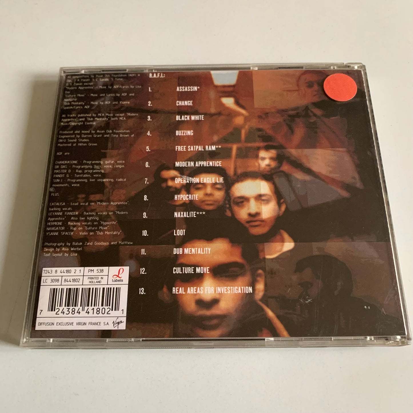 Asian Dub Foundation - R.A.F.I - 2000 Occasion