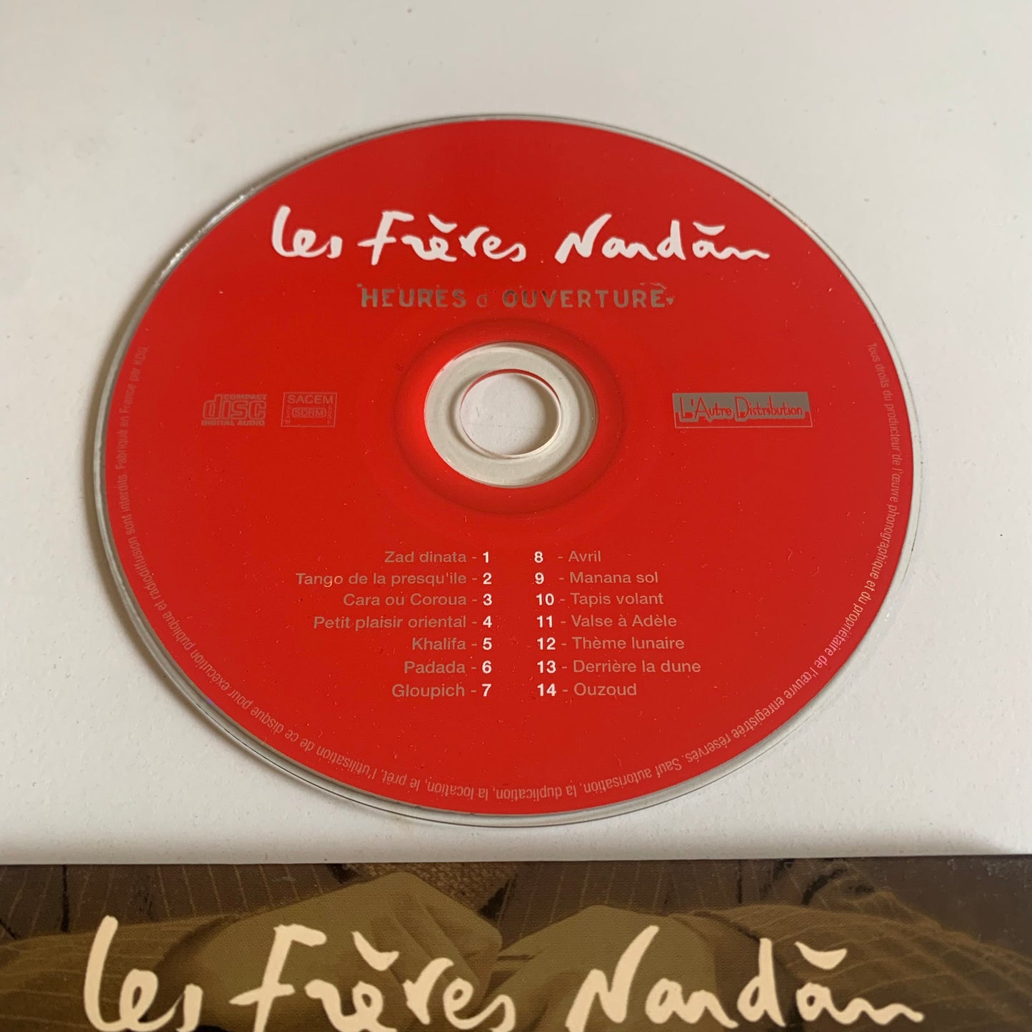 CD - Les Frères Nardàn - Heures D’Ouverture - 2001 Occasion