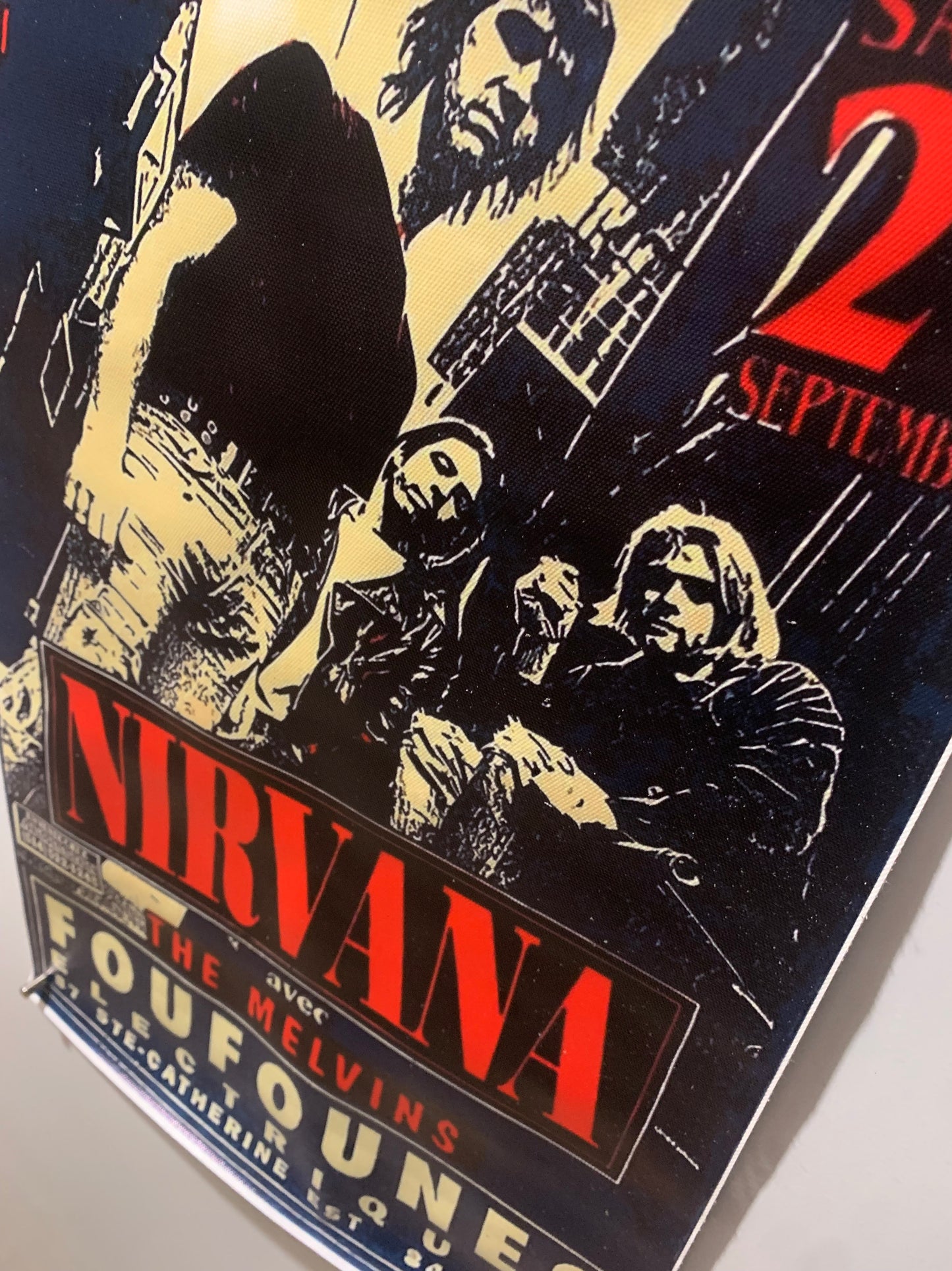 Affiche Poster en Toile - Nirvana - Foufounes Electriques, Montreal 1991 - 45/30cm