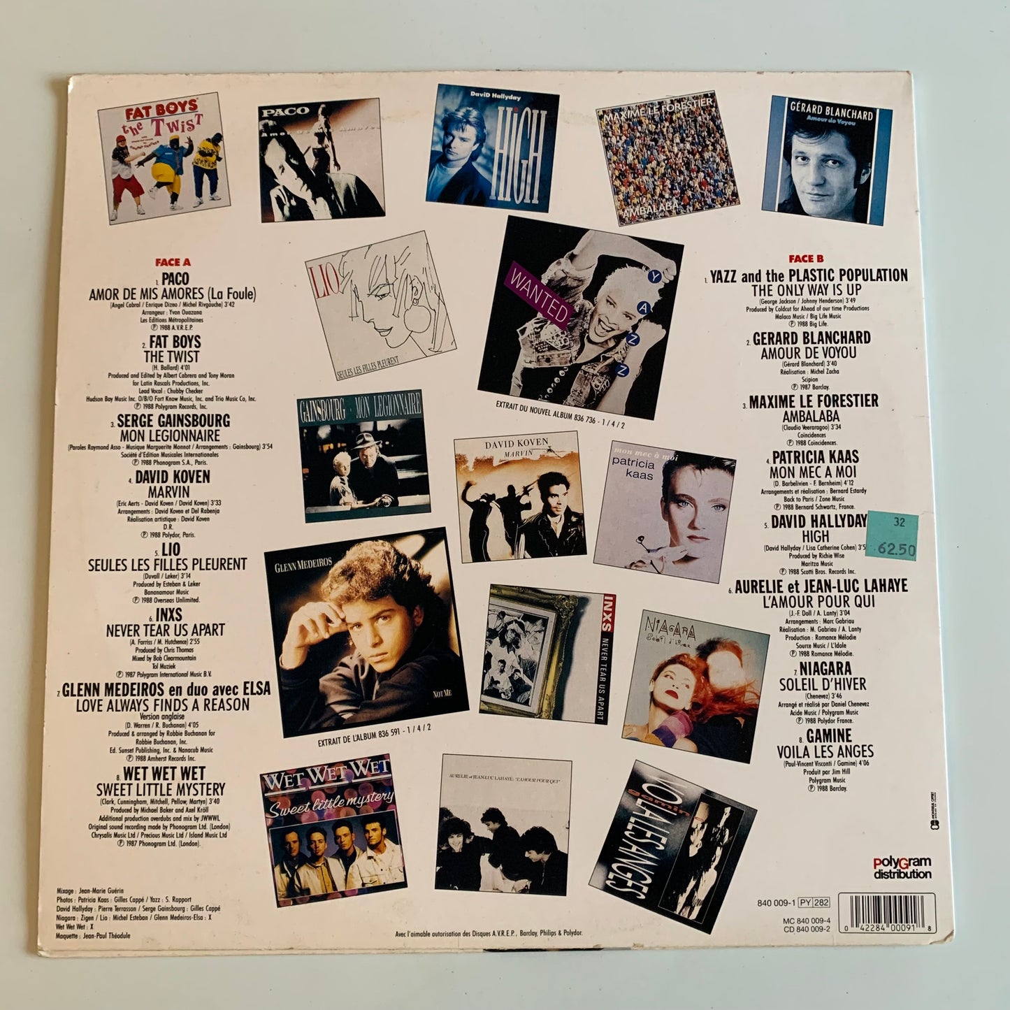 Compilation - NRJ La Plus Belle Des Compilations - LP 1988