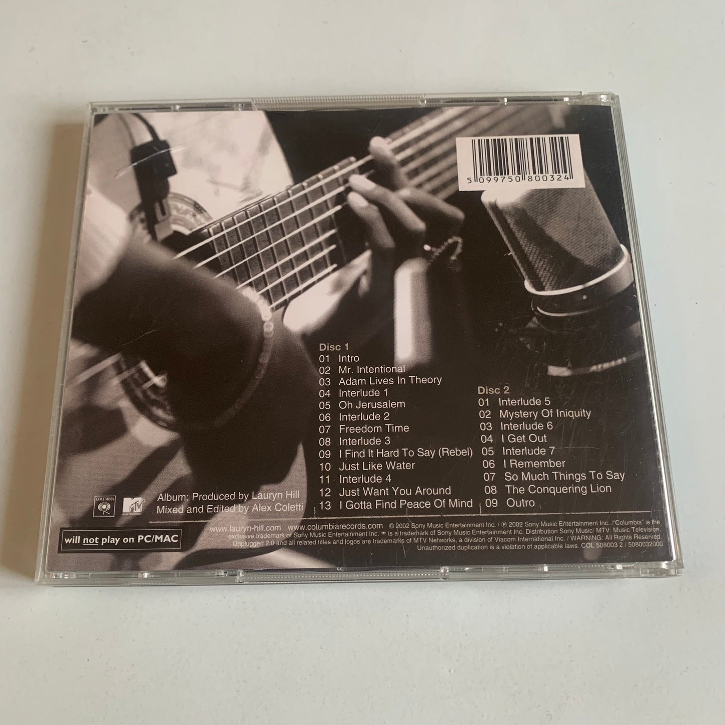CD - Lauryn Hill - MTV Unplugged 2.0 - 2002