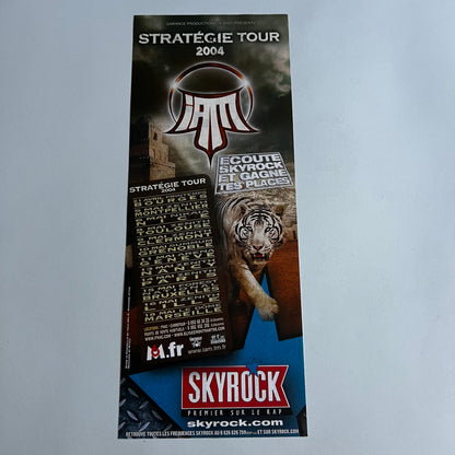 Affiche Originale Concert IAM Stratégie Tour 2004 - Page de Magazine 30x11,5cm