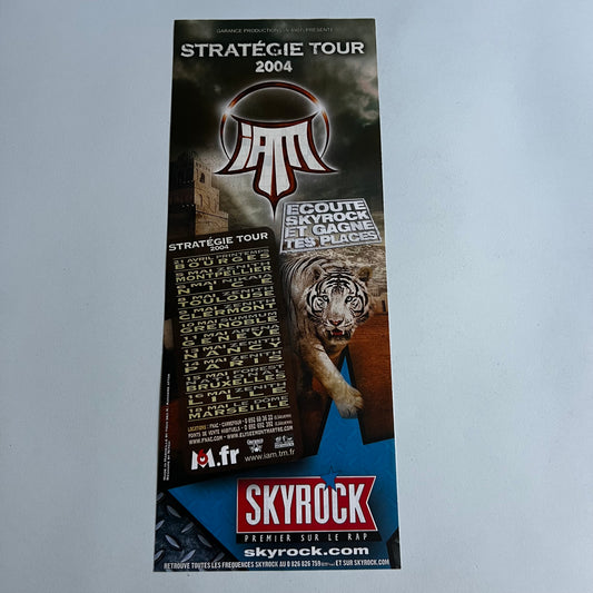 Affiche Originale Concert IAM Stratégie Tour 2004 - Page de Magazine 30x11,5cm