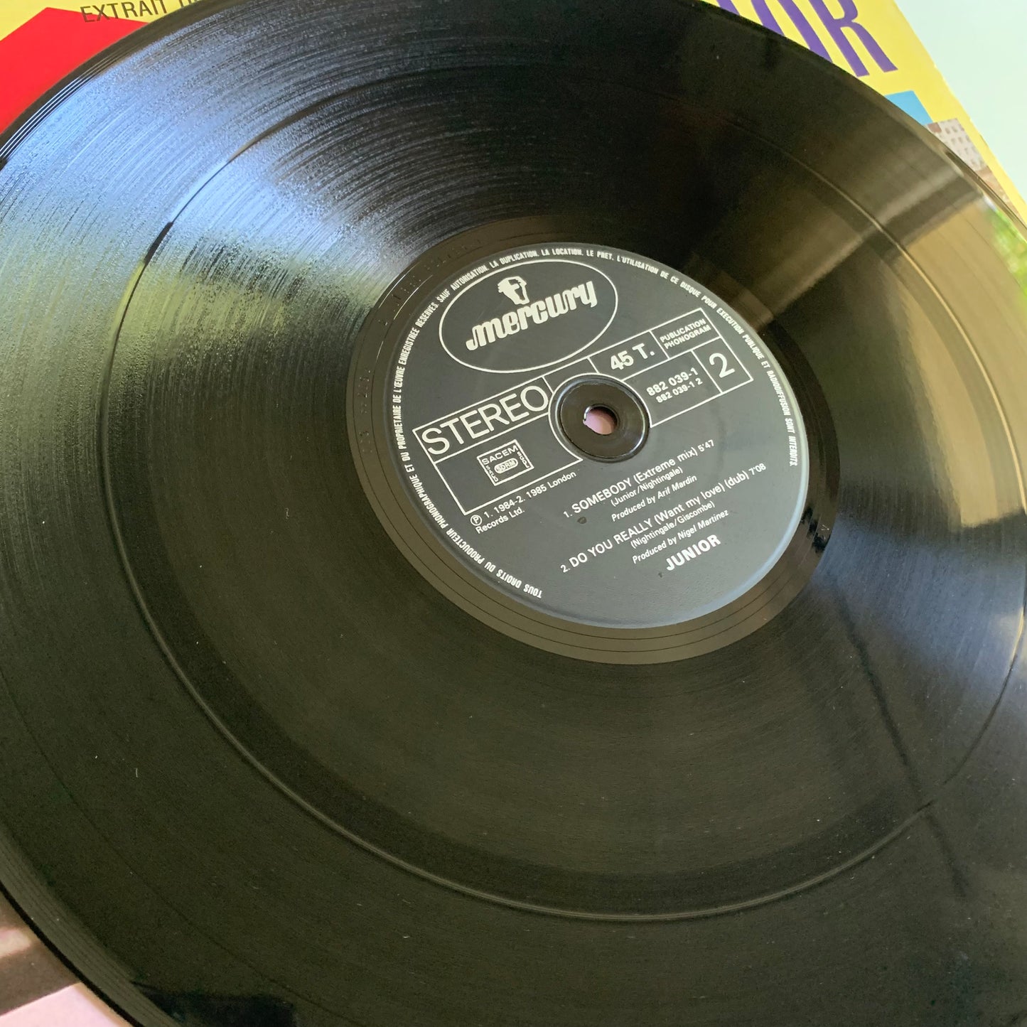 Junior - Do You Really (Want My Love) - Maxi 45t. 1985 Occasion