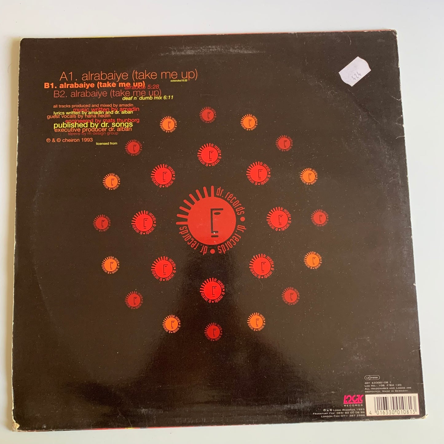 Amadin - Alrabaiye Take Me Up - Maxi 45t. 1993 Occasion