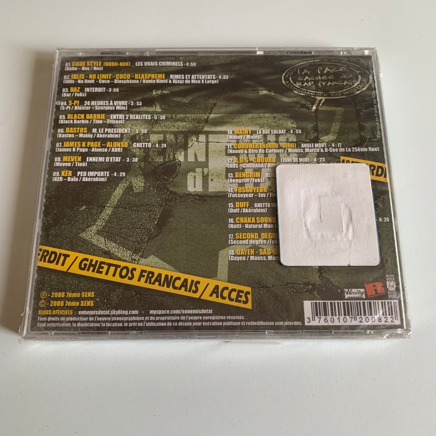 Variétés - Ennemis D'Etat - 2006 Neuf sous Blister