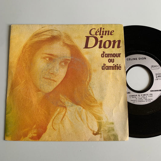 Céline Dion - D'amour Ou D'amitié - 1982 Occasion