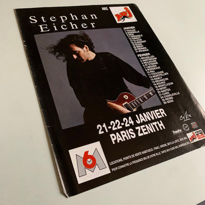 Affiche Originale Stephan Eicher - Concert Janvier 1994 - Page de Magazine 30x23cm