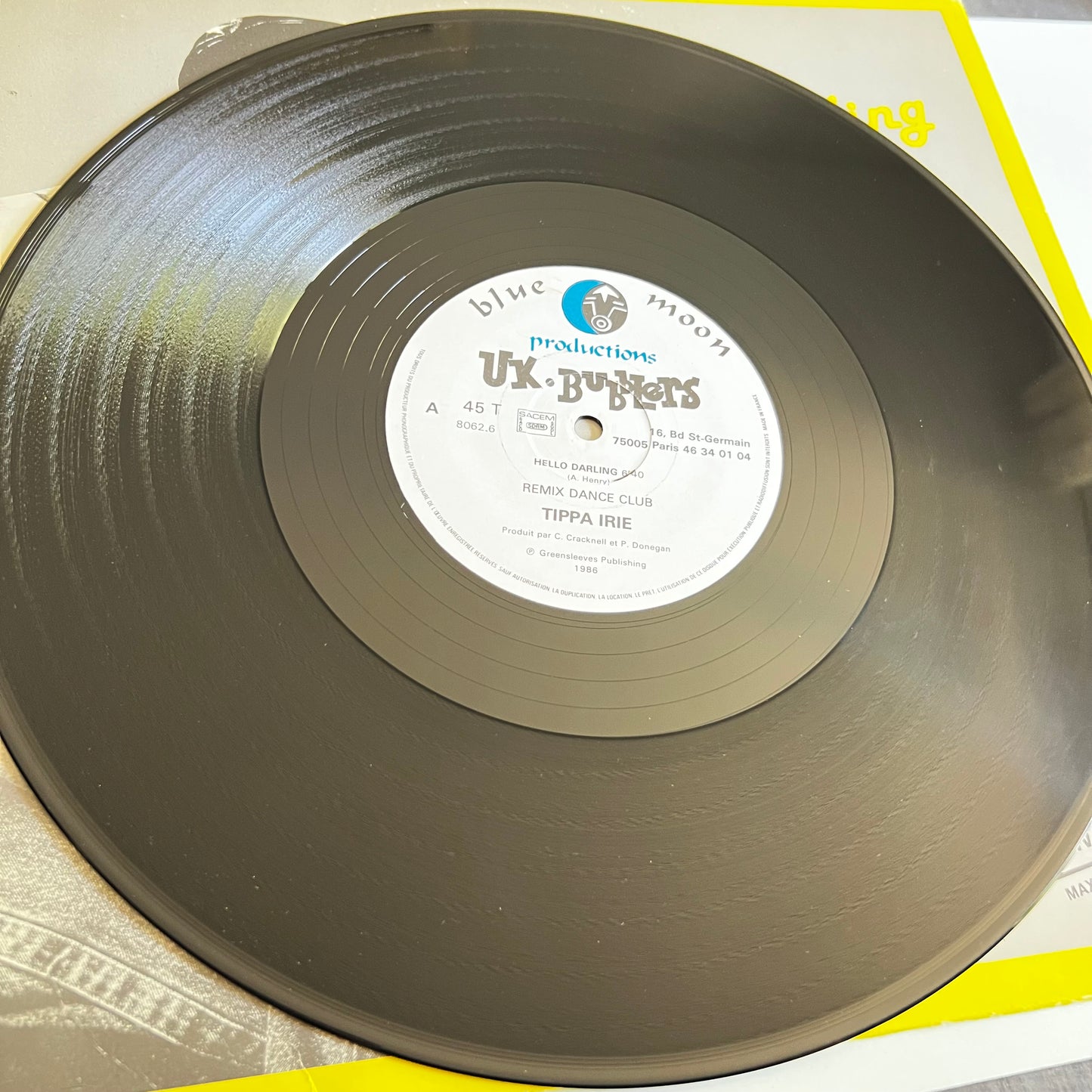 Tippa Irie - Hello Darling - Maxi Single 1986
