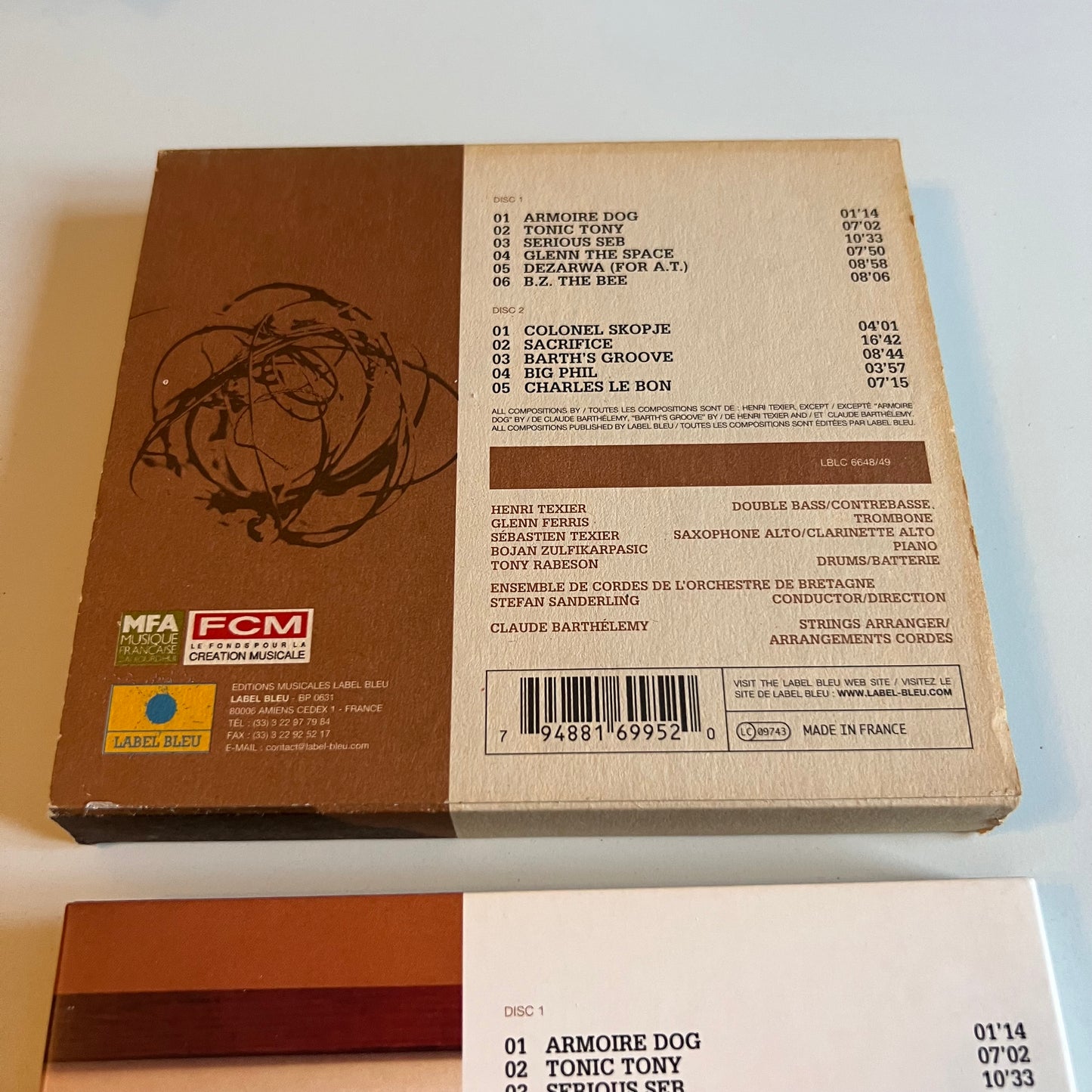 CD - Henri Texier - Azur Quintet - Strings' Spirit - 2002
