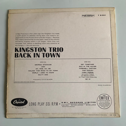 The Kingston Trio - Back In Town - LP 1964 Occasion