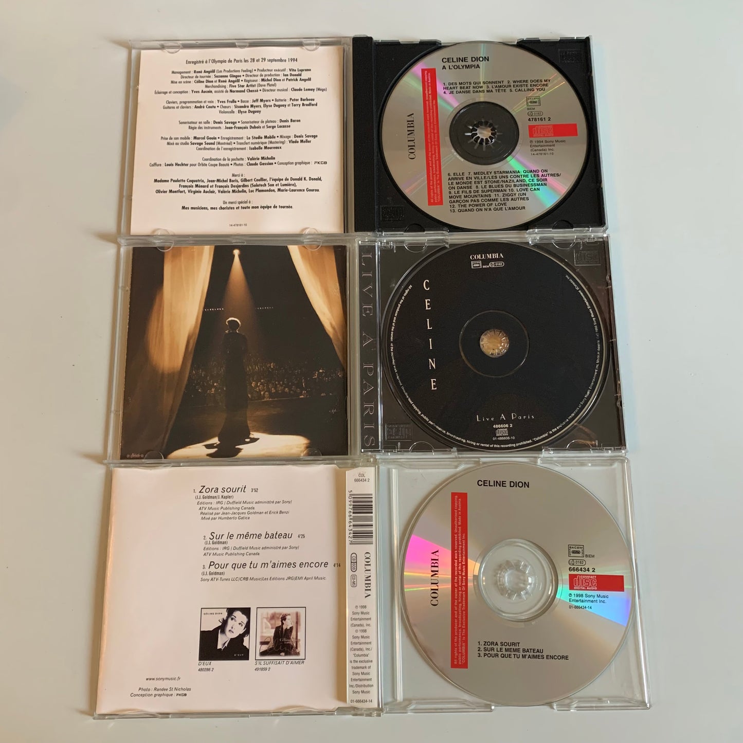 CD - Céline Dion - Lot 8 Album + 1 Maxi Single - Occasion