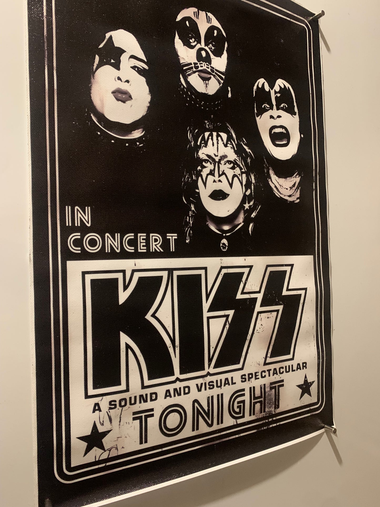 Affiche Poster en Toile - Kiss In Concert - 45/30cm