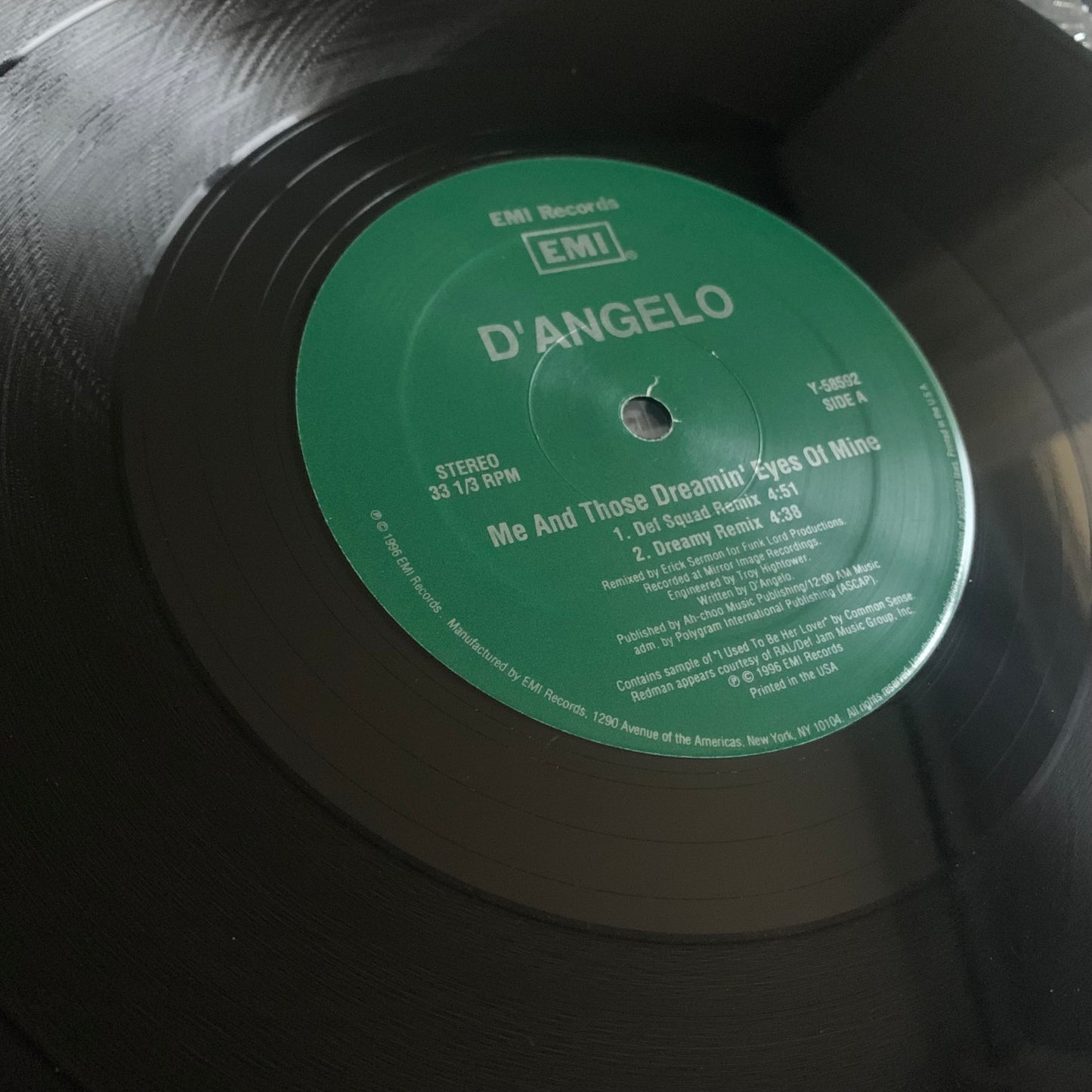 D'Angelo - Me And Those Dreamin' Eyes Of Mine - Single 1996