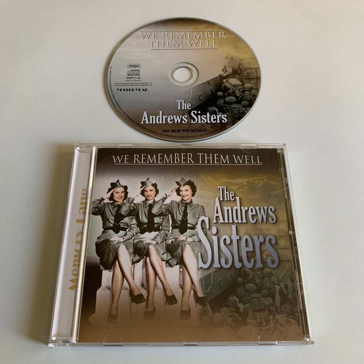CD - The Andrews Sisters - We Remember Them Well - 2012 Occasion