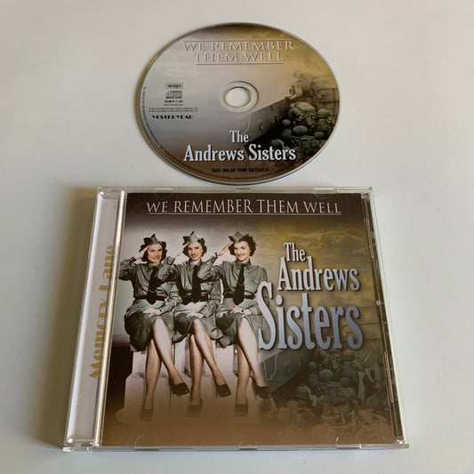 CD - The Andrews Sisters - We Remember Them Well - 2012 Occasion
