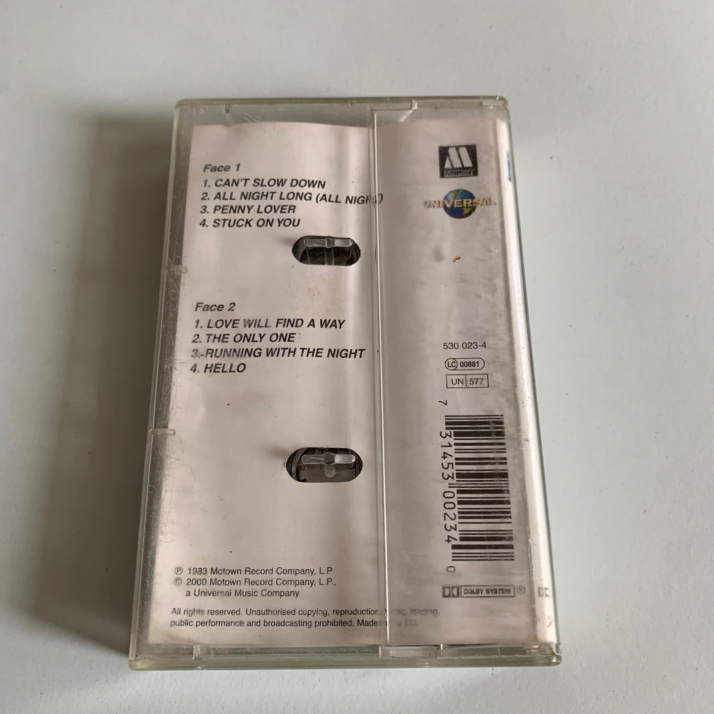 Lionel Richie - Can’t Slow Down - 1983 Occasion